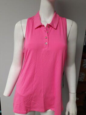 Taylor Jordan Women's Golf Tank Top Shirt Pink Size L NEW WITH TAGS!